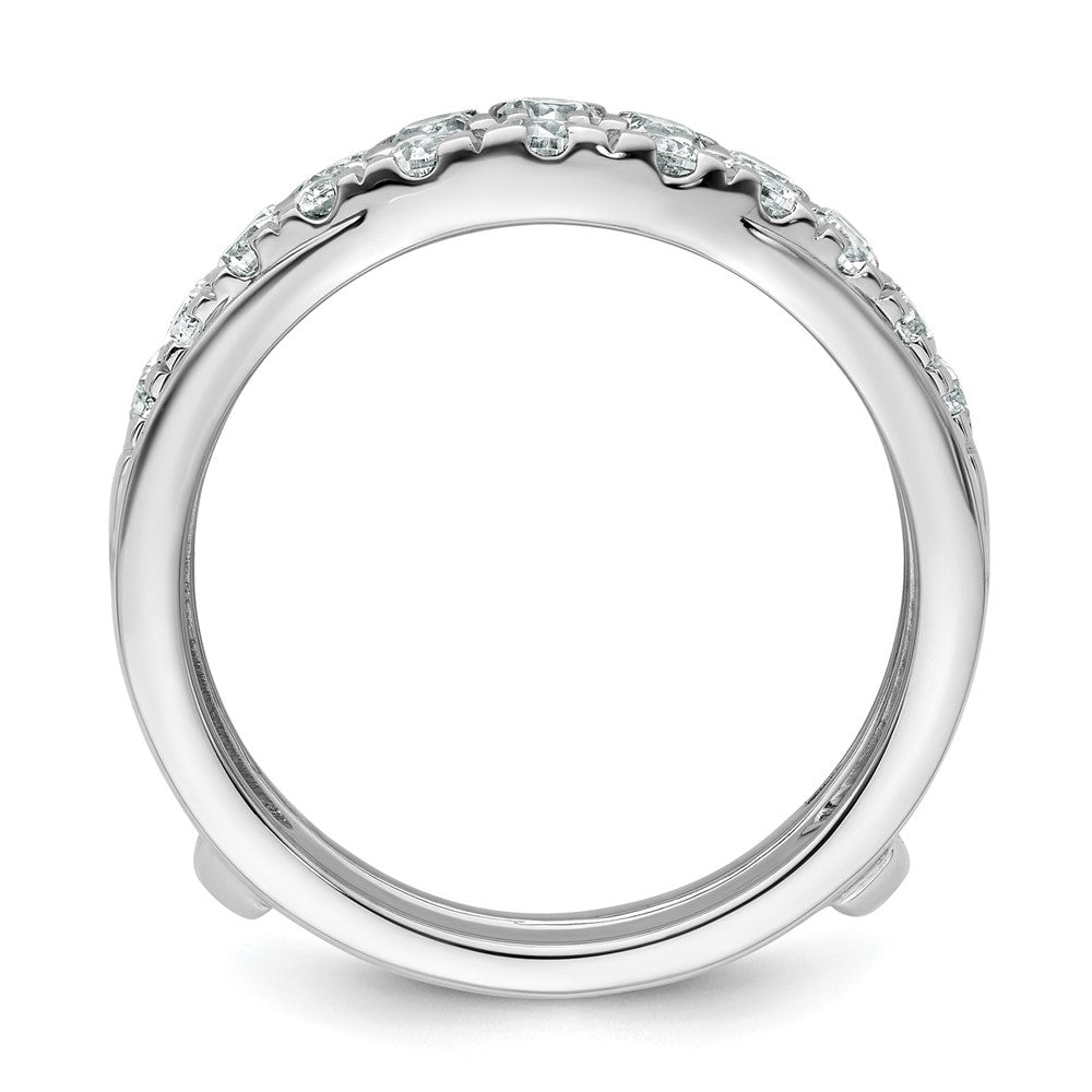 14k White Gold 1 1/5ct Lab Grown Diamond VS/SI+ G+ Complete Ring Guard