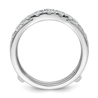 14k White Gold 1 1/5ct Lab Grown Diamond VS/SI+ G+ Complete Ring Guard