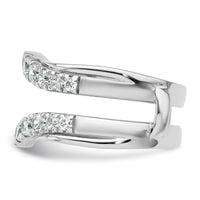 14k White Gold 1 1/5ct Lab Grown Diamond VS/SI+ G+ Complete Ring Guard