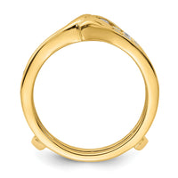 14k 5/8 ct Lab Grown Diamond VS/SI+ G+ Complete Ring Guard