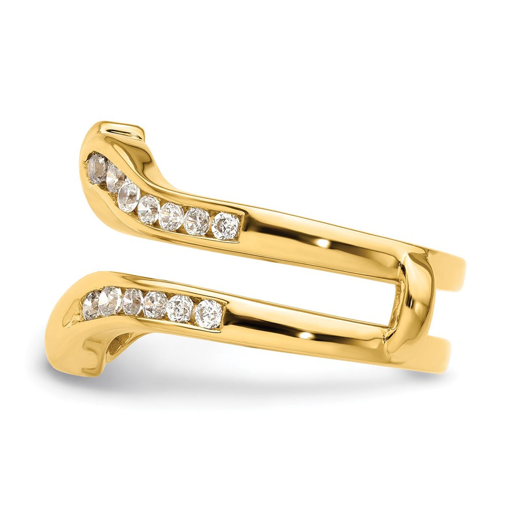 14k 5/8 ct Lab Grown Diamond VS/SI+ G+ Complete Ring Guard