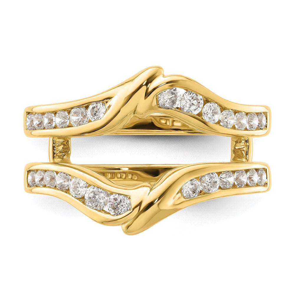 14k 5/8 ct Lab Grown Diamond VS/SI+ G+ Complete Ring Guard