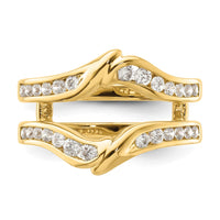14k 5/8 ct Lab Grown Diamond VS/SI+ G+ Complete Ring Guard