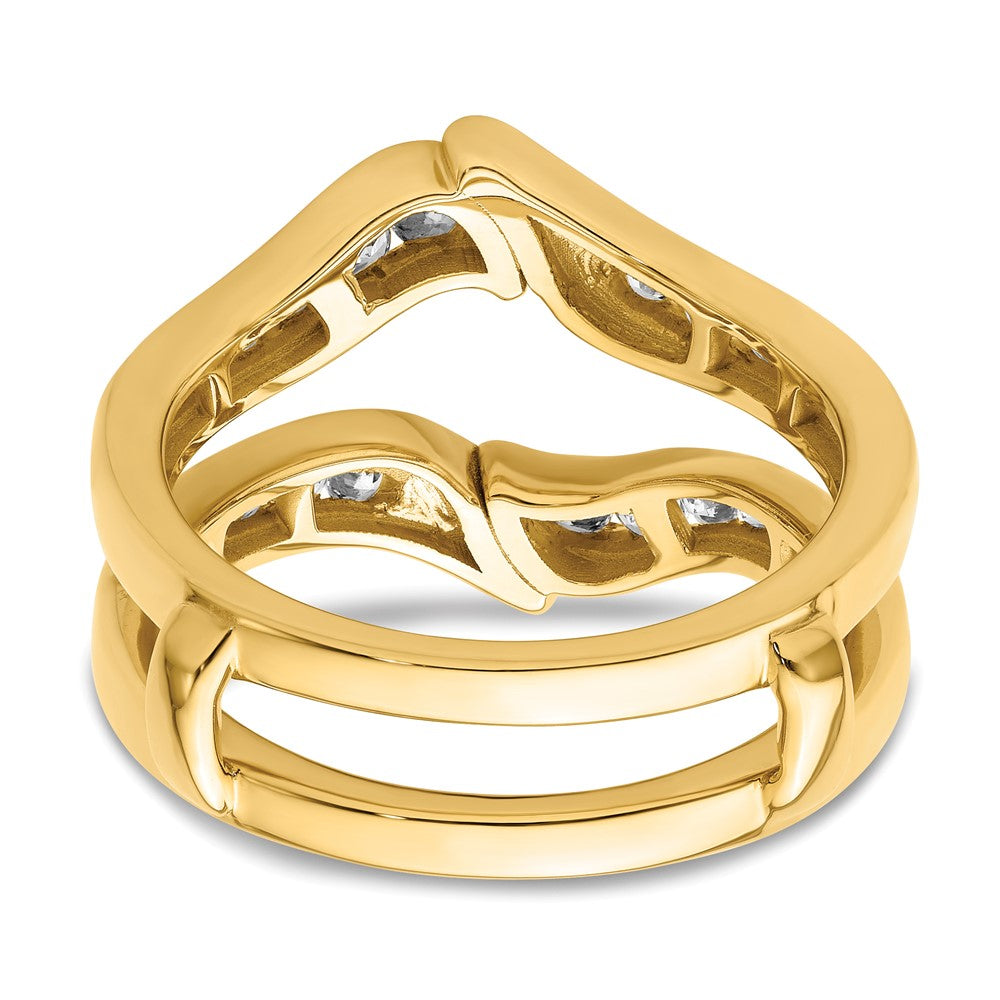 14k 5/8 ct Lab Grown Diamond VS/SI+ G+ Complete Ring Guard