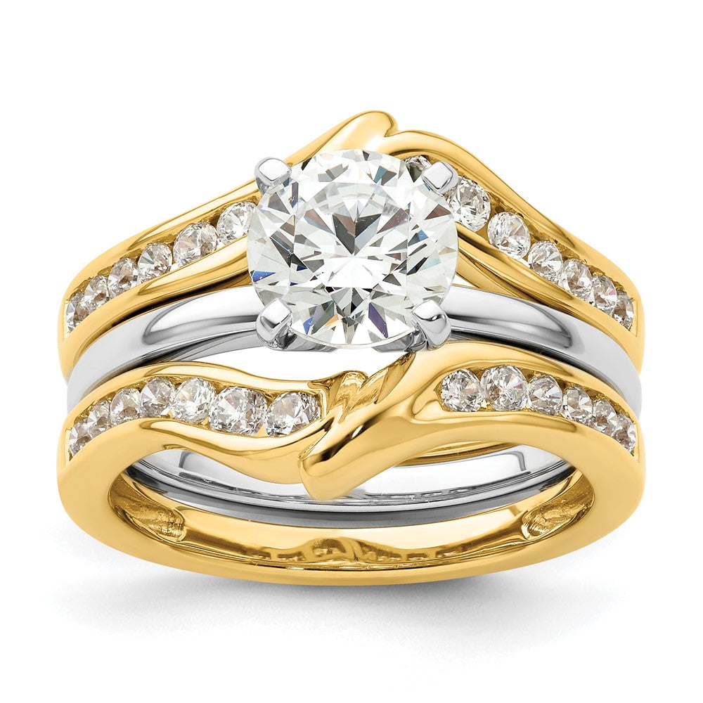 14k 5/8 ct Lab Grown Diamond VS/SI+ G+ Complete Ring Guard