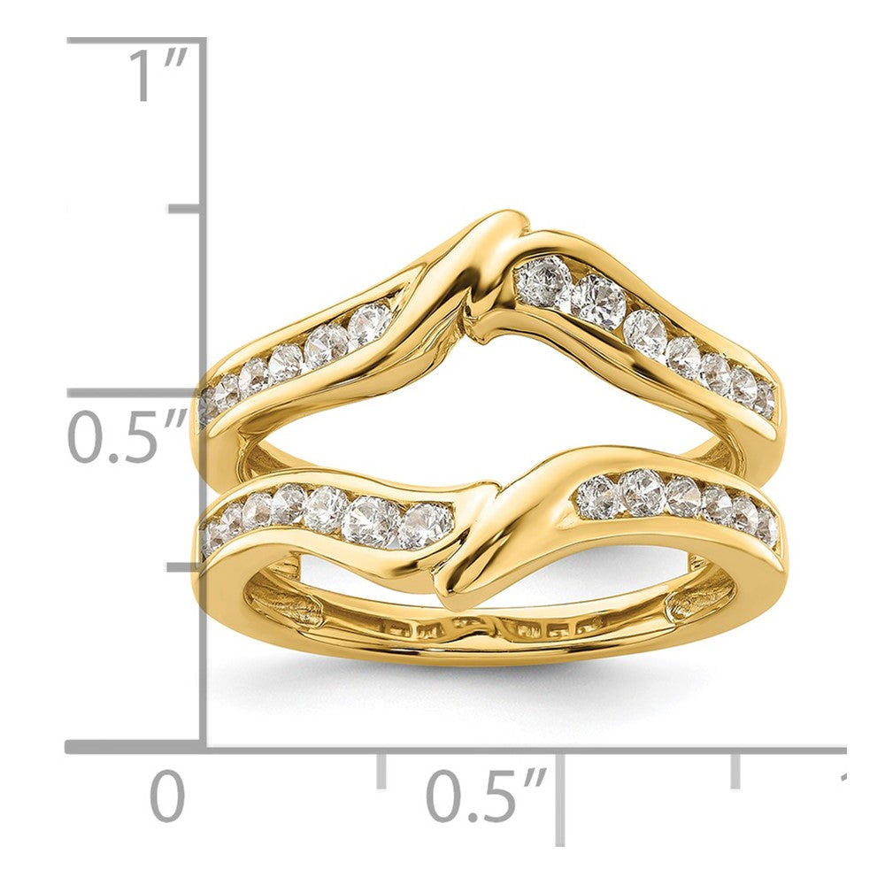 14k 5/8 ct Lab Grown Diamond VS/SI+ G+ Complete Ring Guard