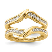 14k 5/8 ct Lab Grown Diamond VS/SI+ G+ Complete Ring Guard