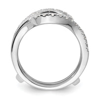 14k White Gold 1 1/5 ct Lab Grown Diamond VS/SI+ G+ Complete Ring Guard