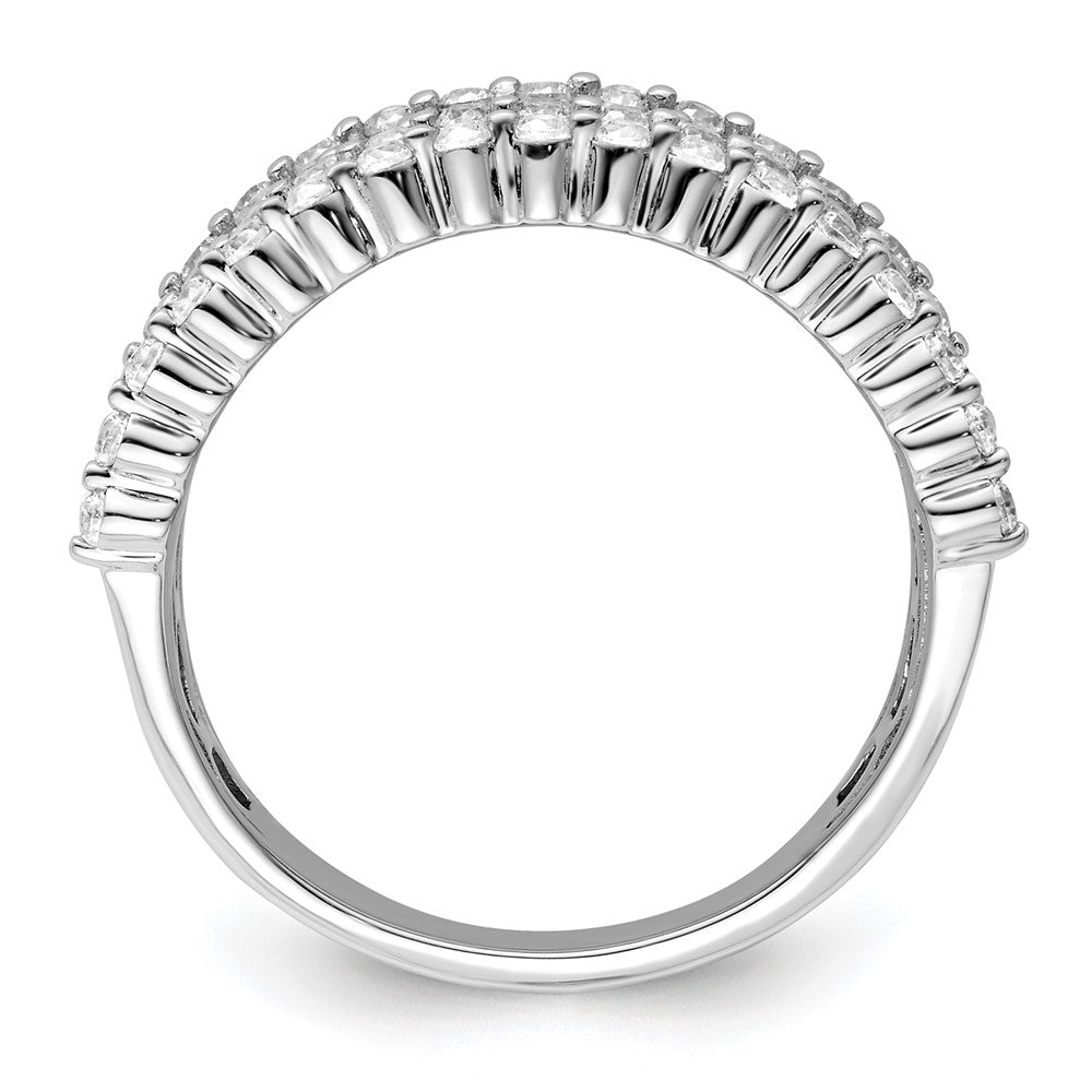 14k White Gold 1 1/2 ct Lab Grown Diamond VS/SI+ G+ Fashion Band