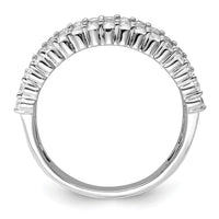 14k White Gold 1 1/2 ct Lab Grown Diamond VS/SI+ G+ Fashion Band
