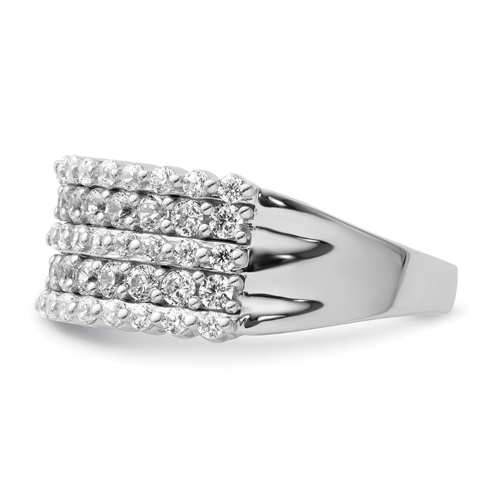 14k White Gold 1 1/2 ct Lab Grown Diamond VS/SI+ G+ Fashion Band