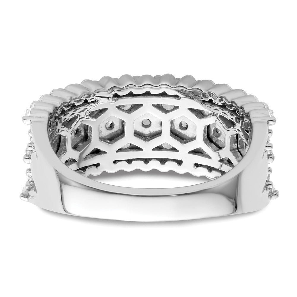 14k White Gold 1 1/2 ct Lab Grown Diamond VS/SI+ G+ Fashion Band