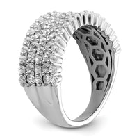 14k White Gold 1 1/2 ct Lab Grown Diamond VS/SI+ G+ Fashion Band