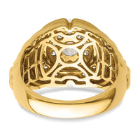 10k 1 1/5 ct Lab Grown Diamond VS/SI+ G+ Complete Men's Cluster Ring
