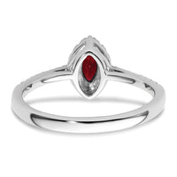 14kw 1/5 ct Lab Grown Dia VS/SI+ G+ & Cr Ruby July Birthstone Ring