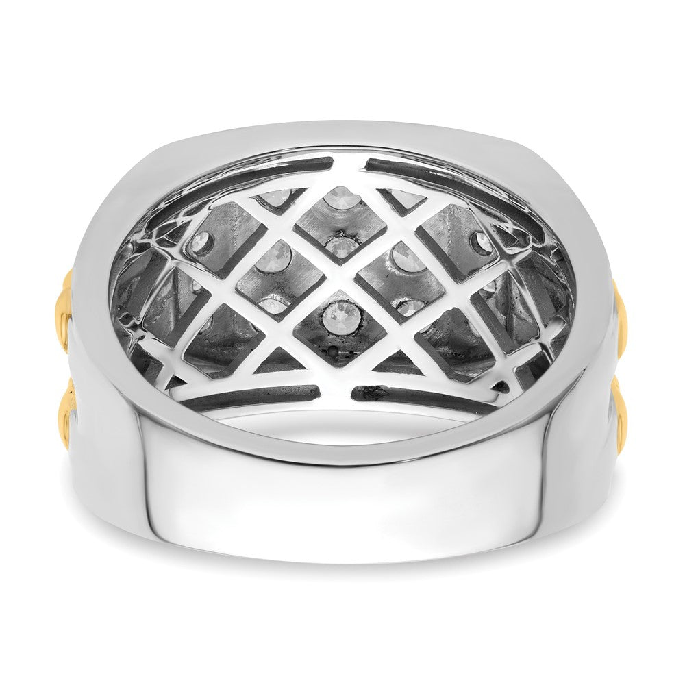 14k Two-Tone 1 1/5 ct Lab Grown Diamond VS/SI+ G+ Men's Ring