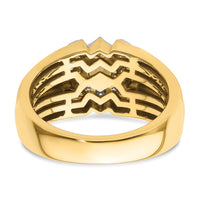 14k Two-Tone 1 ct Lab Grown Diamond VS/SI+ G+ Complete Men's Ring