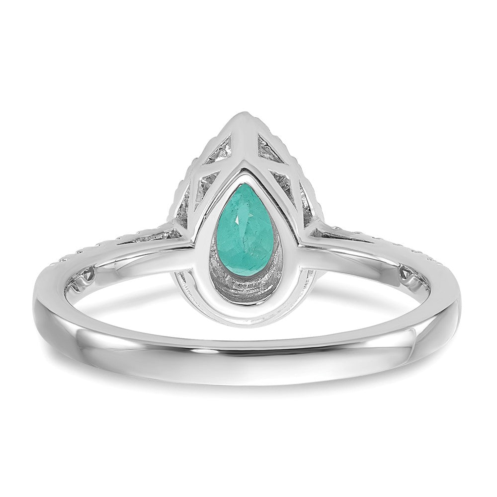 14kw 1/4 ct Lab Grown Dia VS/SI+ G+ & Cr Paraiba Ring