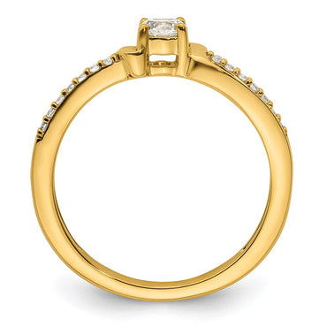 10k 1/3 ct Lab Grown Diamond VS/SI+ G+ Complete Promise Ring