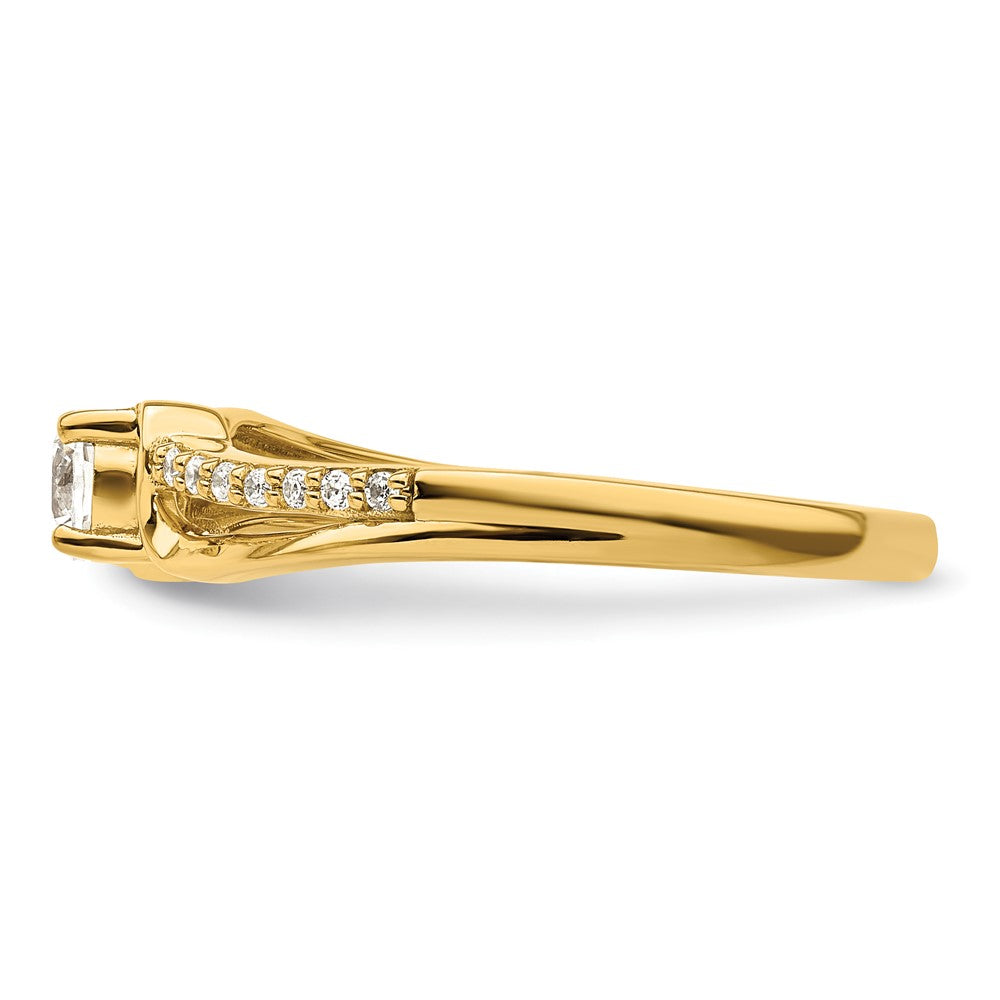 10k 1/3 ct Lab Grown Diamond VS/SI+ G+ Complete Promise Ring