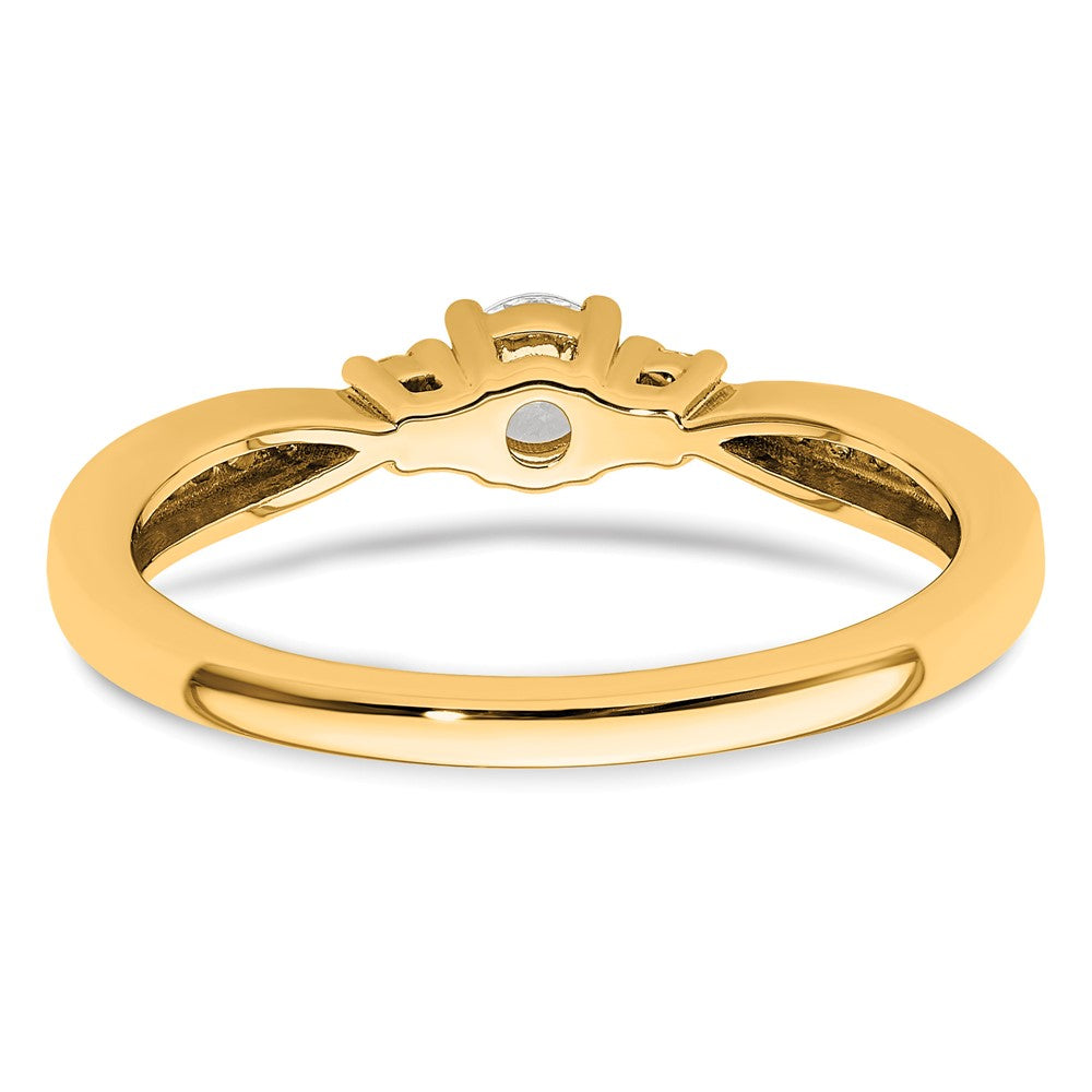 10k 1/3ct Lab Grown Diamond VS/SI+ G+ Comp Petite Eng Ring