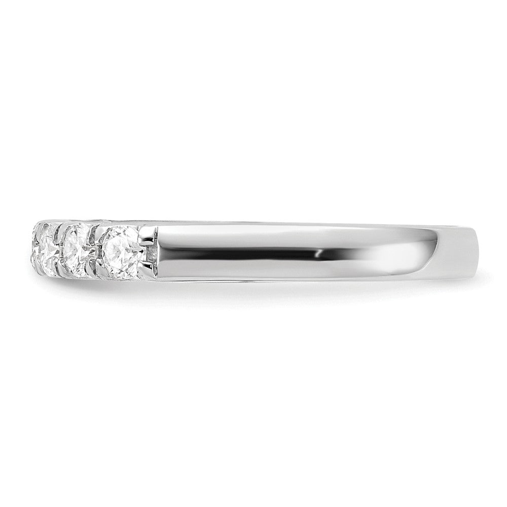 14k White Gold 1/2 ct Lab Grown Diamond VS/SI+ G+ 7 Stone Complete Band