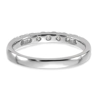 14k White Gold 1/2 ct Lab Grown Diamond VS/SI+ G+ 7 Stone Complete Band
