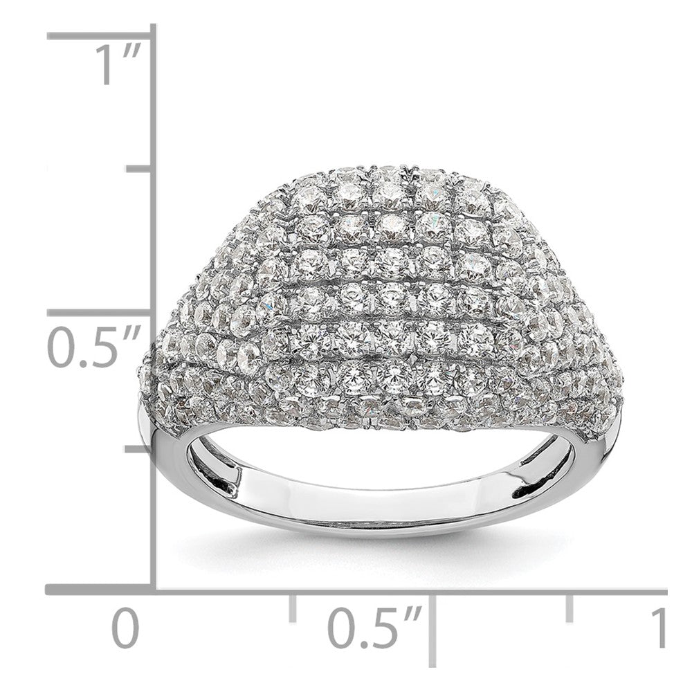 14kw 2 1/4 ct Lab Grown Diamond VS/SI+ G+ Comp Cluster Fashion Ring