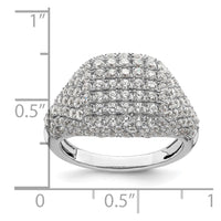 14kw 2 1/4 ct Lab Grown Diamond VS/SI+ G+ Comp Cluster Fashion Ring