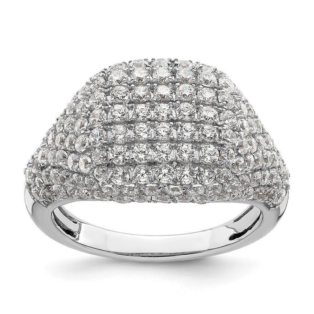 14kw 2 1/4 ct Lab Grown Diamond VS/SI+ G+ Comp Cluster Fashion Ring