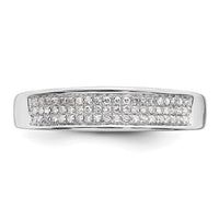 14k White Gold 1/5 ct Lab Grown Diamond VS/SI+ G+ Complete Ladies Band