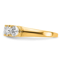 14k 1 3/4 ct Lab Grown Dia VS/SI+ G+ 5 Stone Complete Band