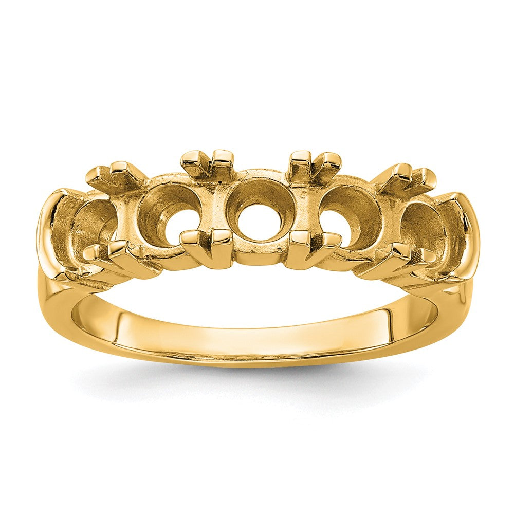 14k 1 3/4 ct Lab Grown Dia VS/SI+ G+ 5 Stone Complete Band