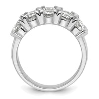 14kw 3 3/8 ct Lab Grown Dia VS/SI+ G+ 10 Stone Complete Double Row Band