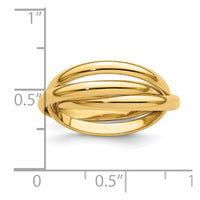 14k Polished Rolling Ring