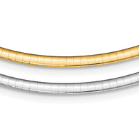 Sterling Silver Gold-pltd 3mm Reversible w/2in ext Cubetto Chain