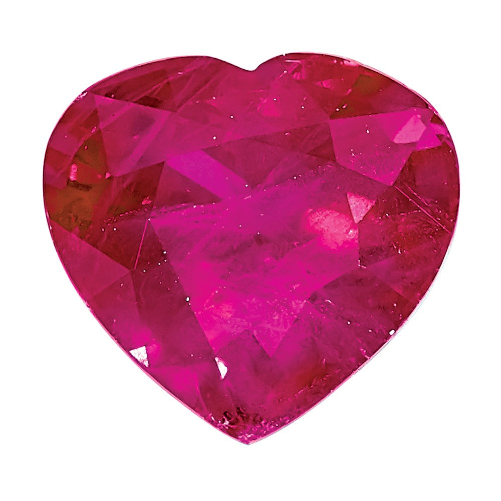 4mm Heart Ruby A Quality