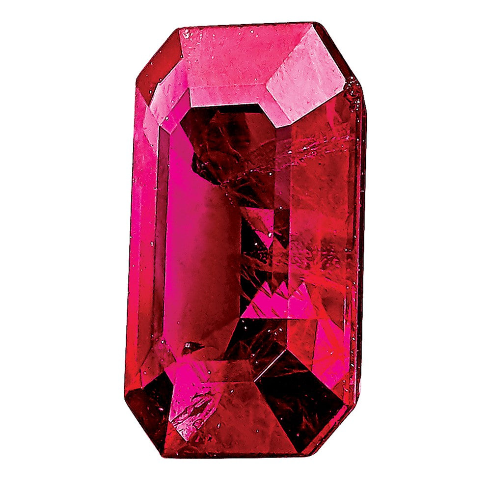 6x4mm  Emerald Cut Ruby A Quality