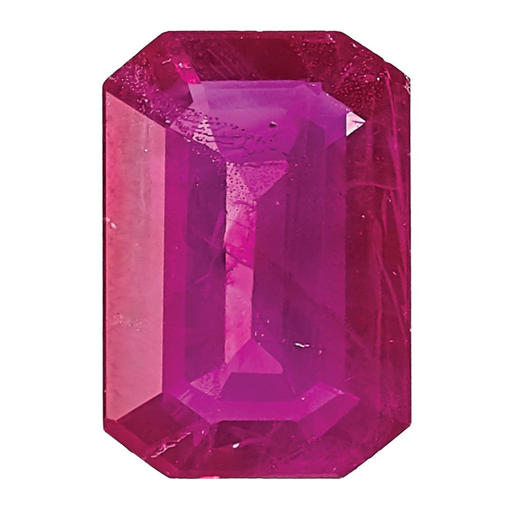 6x4mm  Emerald Cut Ruby A Quality