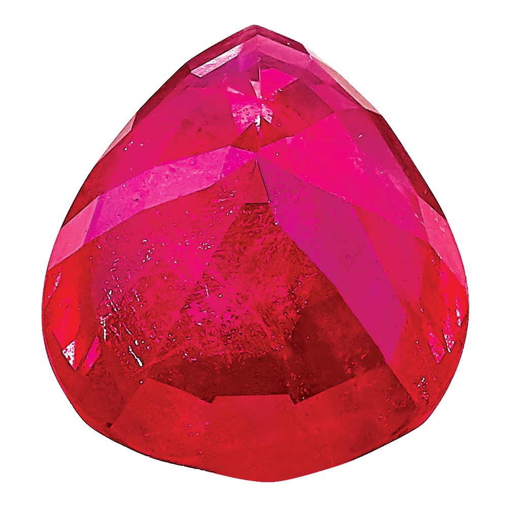 7x5mm Pear Ruby AA Quality