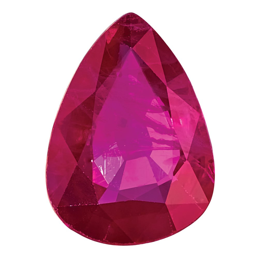 7x5mm Pear Ruby AA Quality