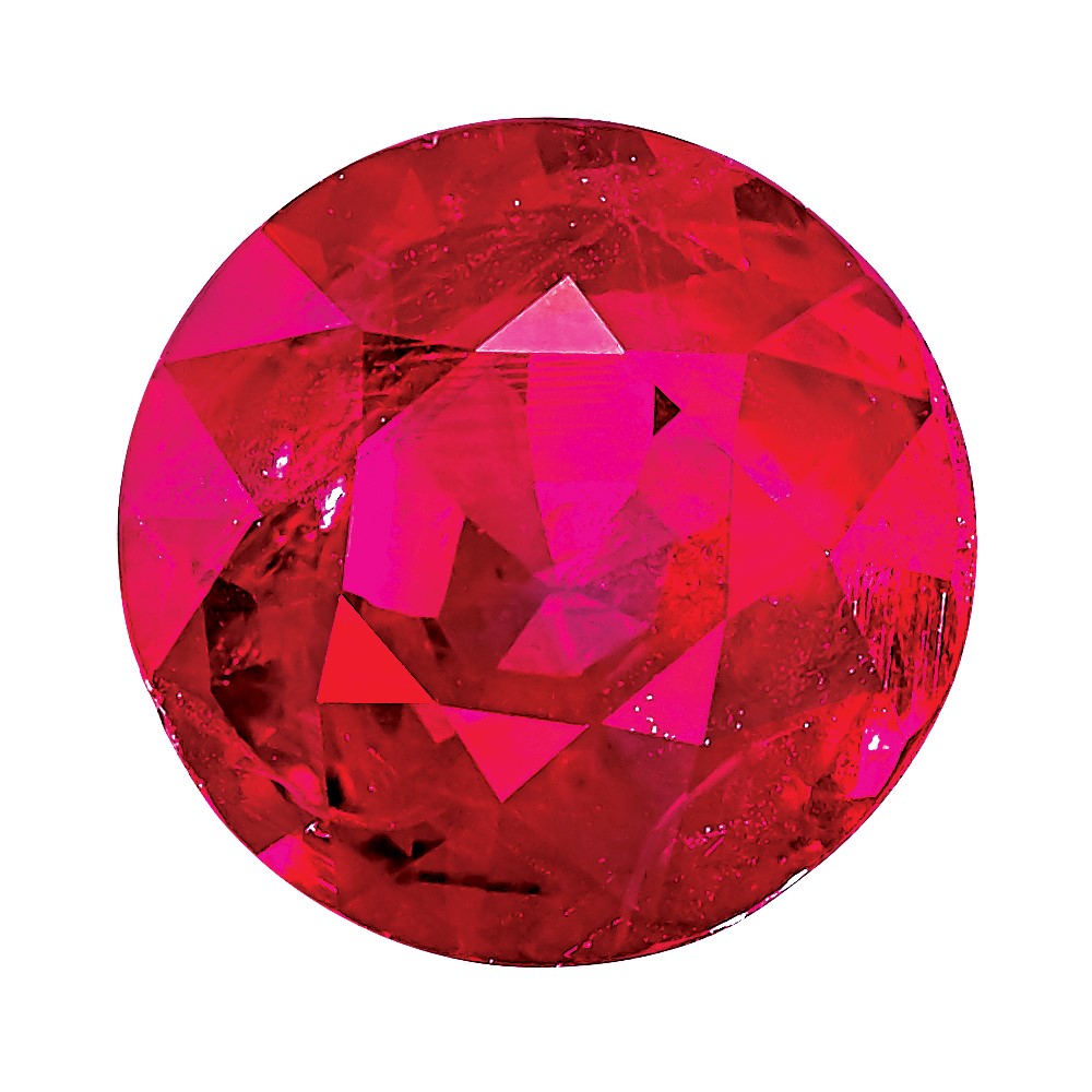 2.5mm Round Ruby AA Quality