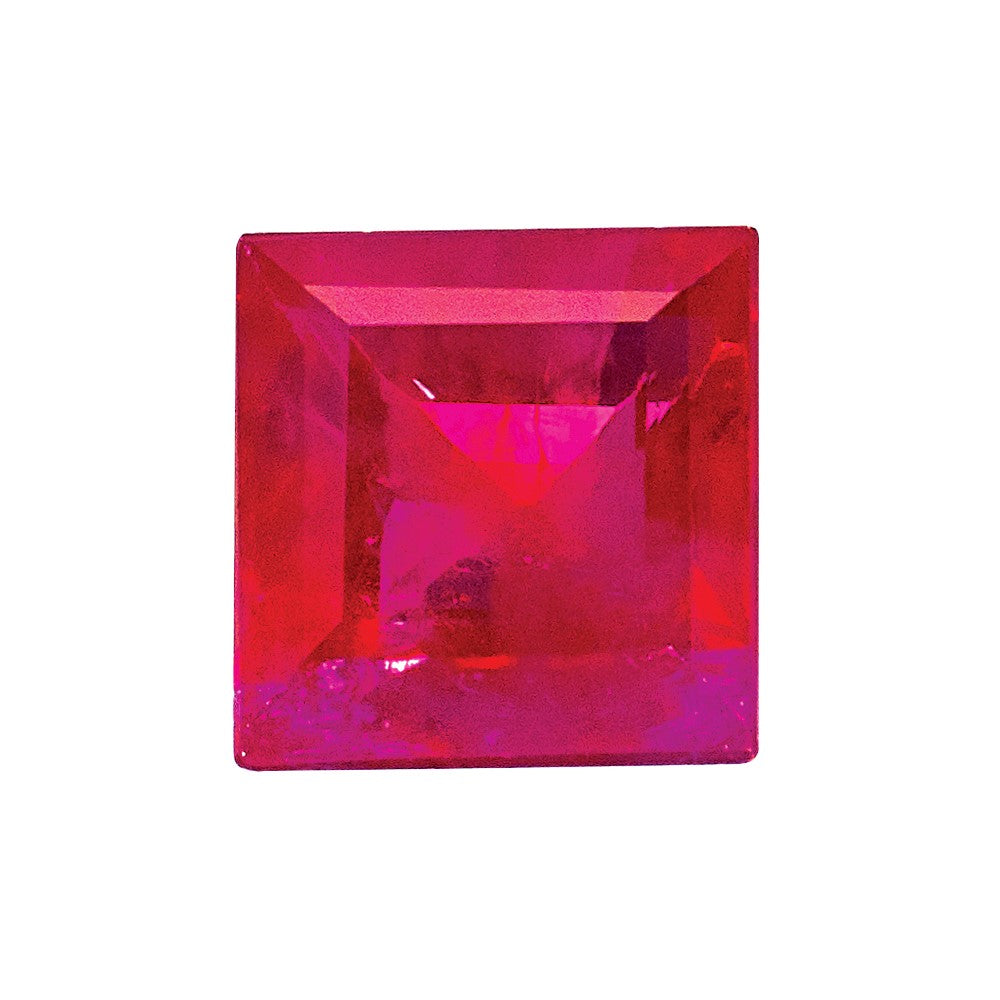 3.5mm Square Step-cut Ruby AA Quality