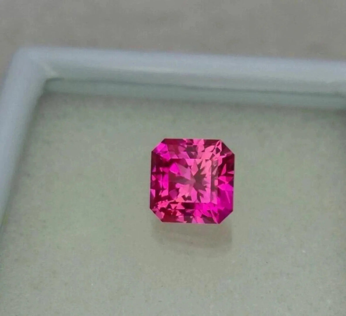 Rare Natural Ceylon Pink Sapphire Certified Loose Asscher Cut Gemstone 10 Ct ABC Jewelries