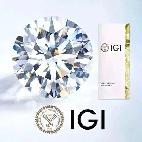 Round Lab Grown Diamond 3.00 CT – VVS1 Clarity, D Color, IGI Certified ABC Jewelery