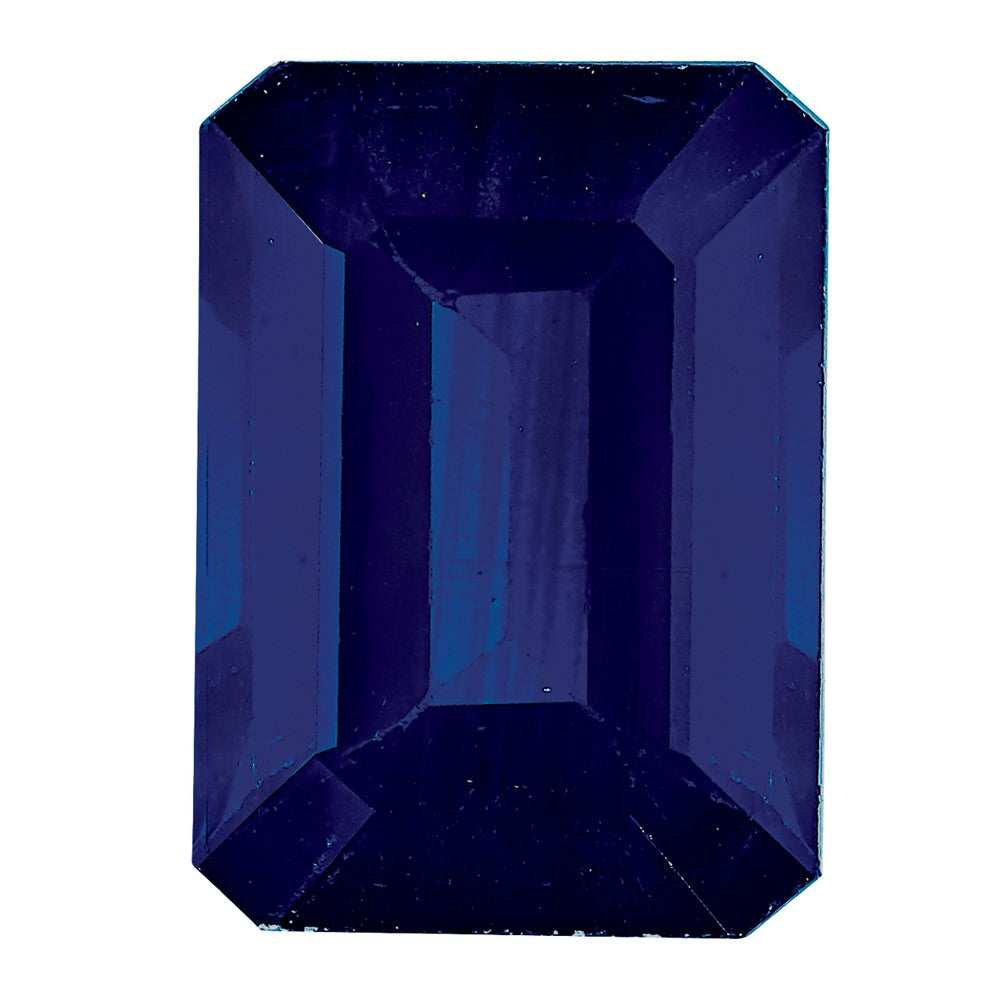 8x6mm Emerald Cut Blue Sapphire A Quality