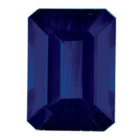7x5mm Emerald Cut Blue Sapphire A Quality