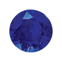 4mm Round Diamond-cut Blue Sapphire AA Quality