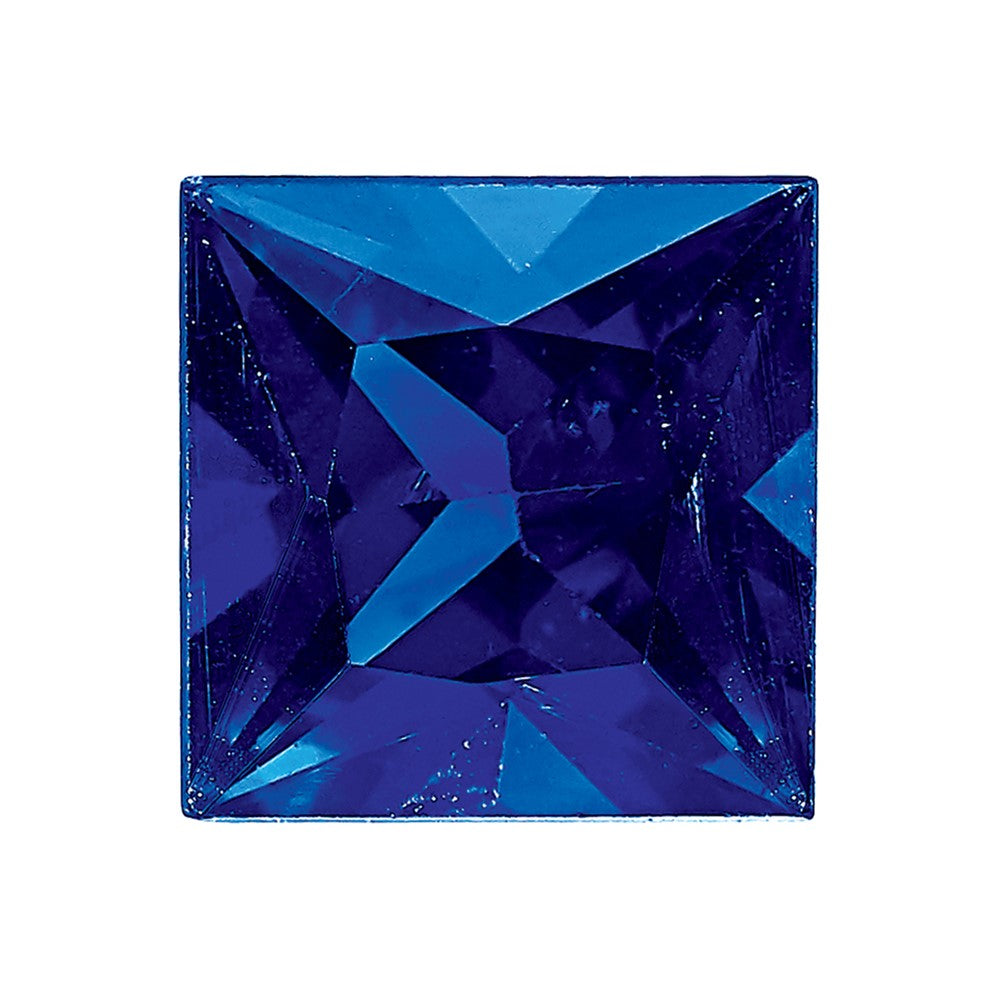 2.5mm Princess Blue Sapphire AA Quality