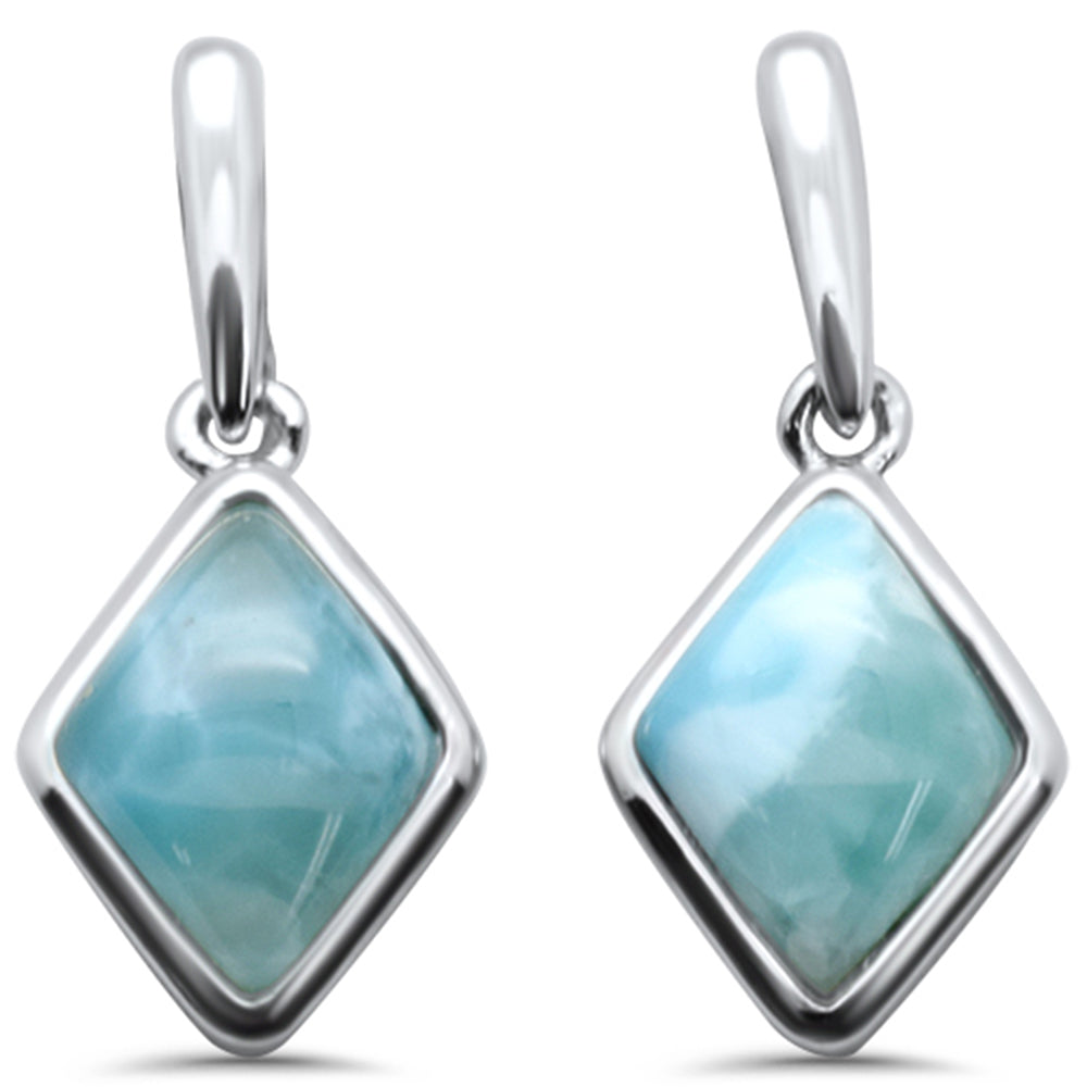 Bermuda Natural Larimar .925 Sterling Silver Earrings ABC Rugs Kilims